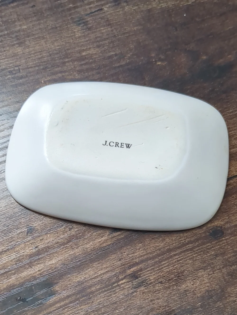 J.Crew Triangle Geometric Black & White Catchall Ceramic Jewelry Tray Soap Dish